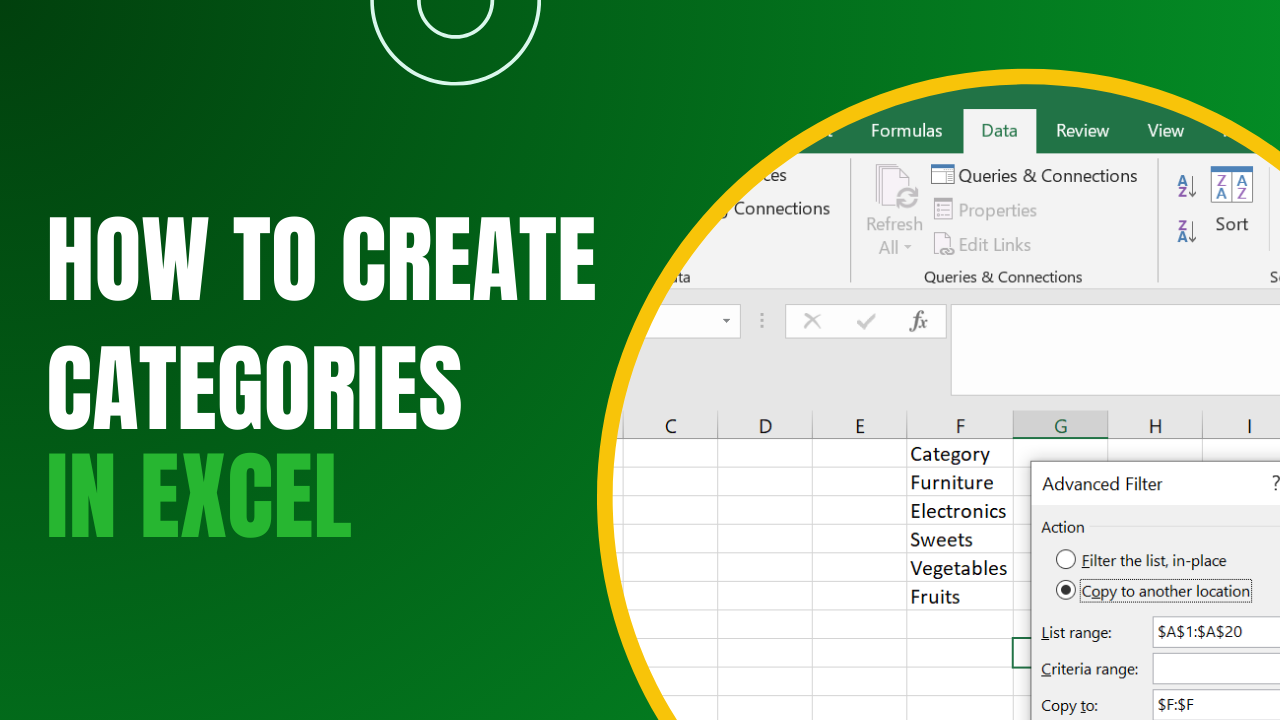 How To Create Categories In Excel A Step By Step Guide Earn And Excel