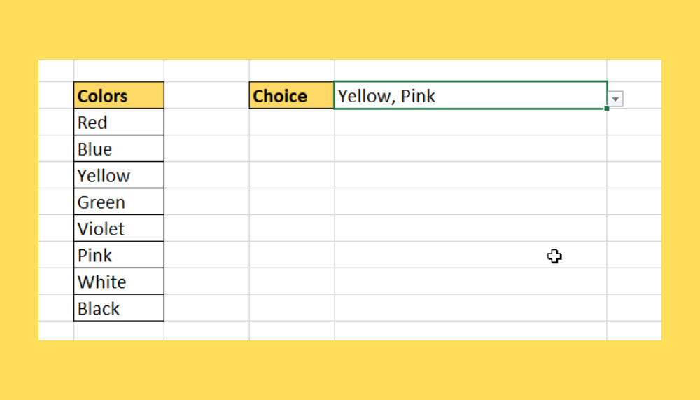 How To Create Multi Select Drop Down List In Excel