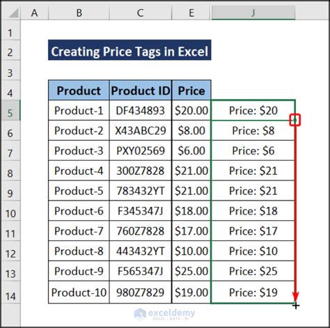 How To Create Price Tags In Excel With Quick Steps Exceldemy