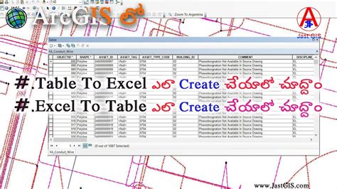 How To Create Table To Excel And Excel To Table In Arcgis Exporting