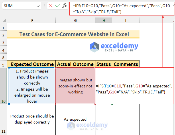 How To Create Test Cases For An E Commerce Website In Excel 2 Scenarios