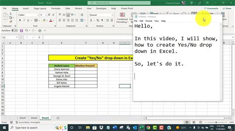 How To Create Yes Or No Drop Down List With Color In Excel