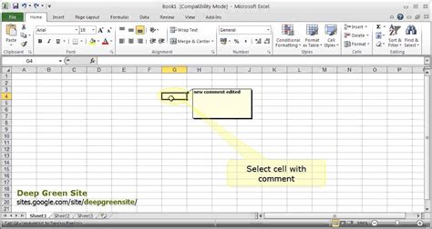 How To Delete A Comment In Excel