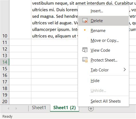 How To Delete A Sheet In Excel Protechnoid