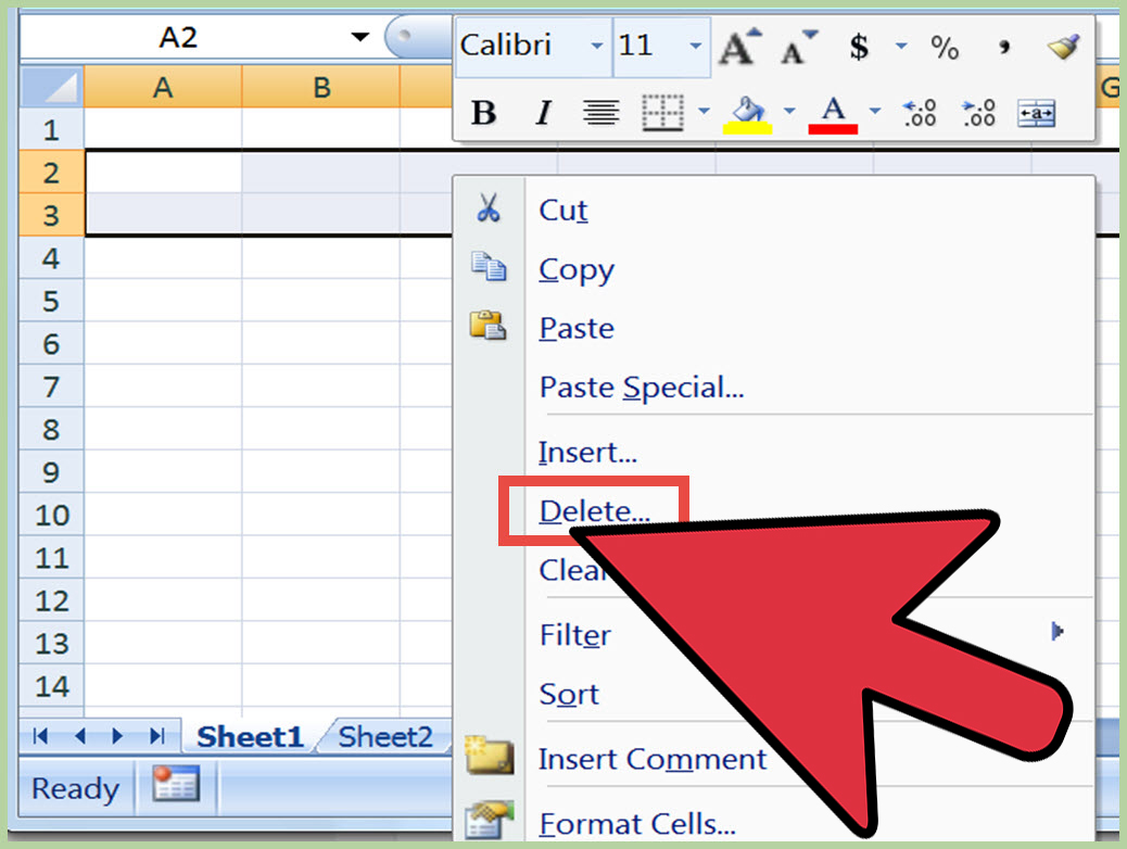 How To Delete Empty Rows In Excel 14 Steps With Pictures