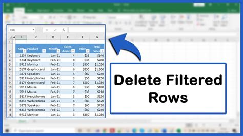 How To Delete Filtered Rows In Excel Deleting Filtered Rows Youtube