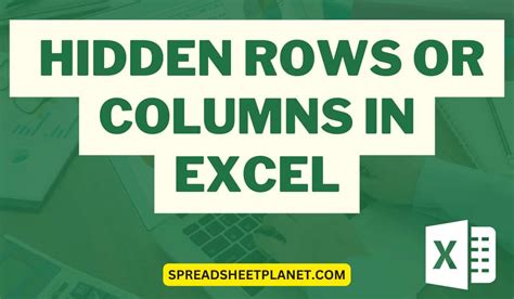 How To Delete Hidden Rows Or Columns In Excel 2 Easy Ways