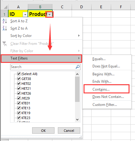 How To Display Only Rows With Certain Text In Excel