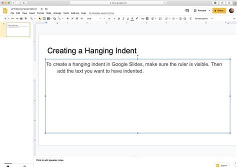 How To Do Hanging Indent On Google Slides 2 Easy Ways