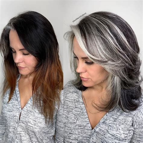 How To Embrace The Transition To Gray Hair While Going Gray