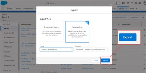 How To Export A Report In Salesforce Salesforce Faqs