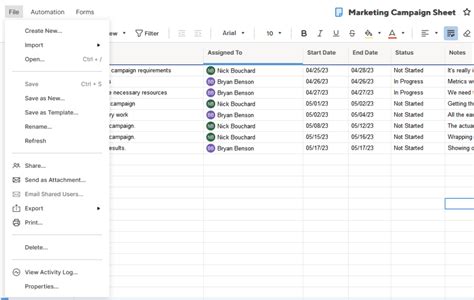 How To Export Smartsheet Tasks To An Excel Workbook