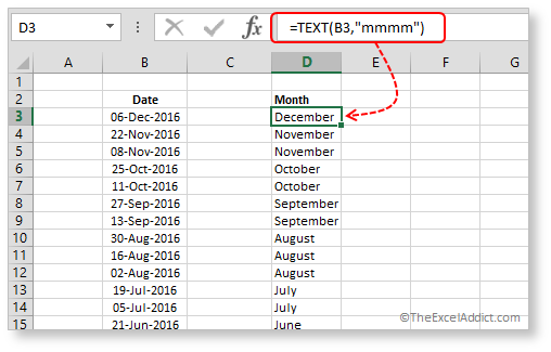 How To Extract Month And Year From Date Column In Excel Printable Online