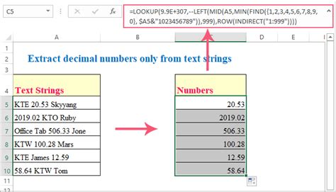 How To Extract Number Only From Text String In Excel