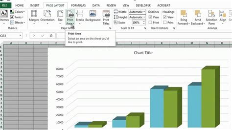 How To Fill A Page Printing A Chart In Excel Ms Excel Tips Youtube