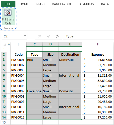 Fill Empty Cells In Excel