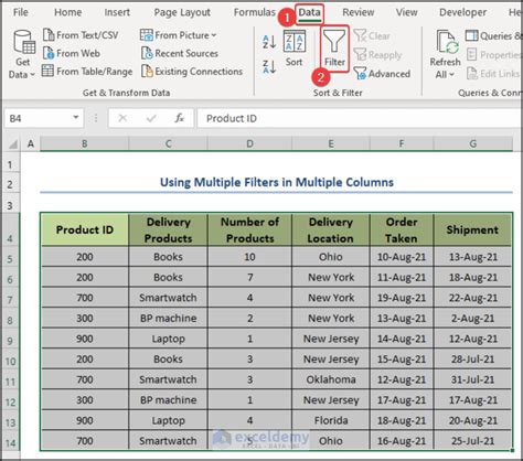 How To Filter Multiple Columns In Excel Independently Exceldemy