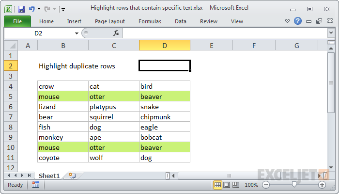 How To Find Duplicate Rows In Excel Fastest Ways To Do It