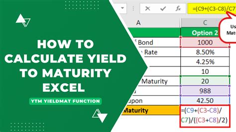 How To Find Yield To Maturity In Excel Learn Excel