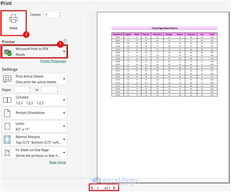 How To Fit An Excel Sheet In One Pdf Page 8 Simple Methods Excel Save Whole Table One Page Pdf