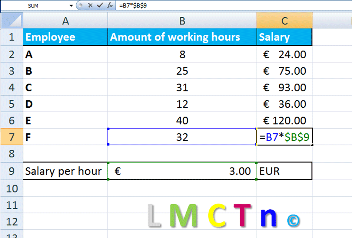 How To Fix Cell In Excel Equation Printable Online