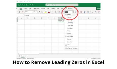 Remove Leading Zeros In Excel