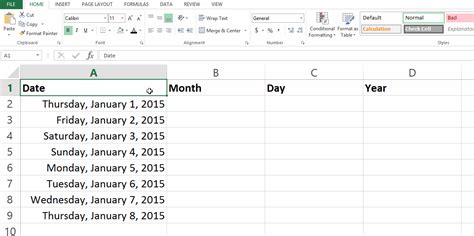 Extract Year From Date In Excel