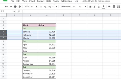 How To Group Rows And Columns In Google Sheets