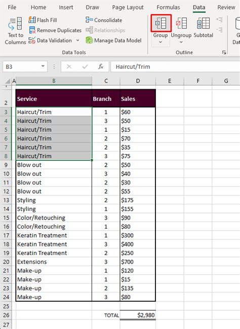 How To Group Rows In Excel 3 Easy Ways Shortcut