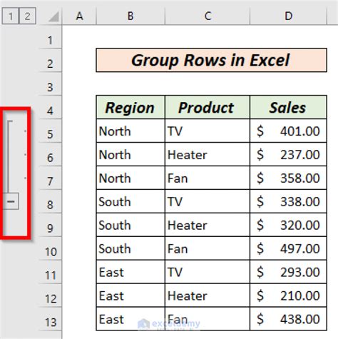 How To Group Rows In Excel Simplilearn