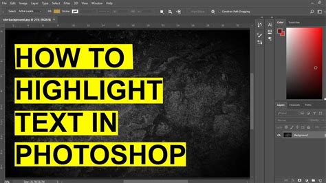 How To Highlight Text In Photoshop Envato Tuts