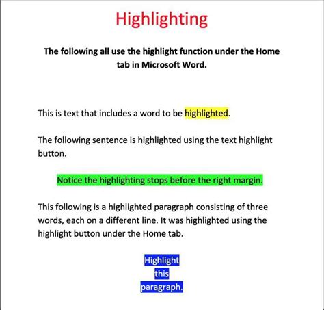 How To Highlight Words In Microsoft Word