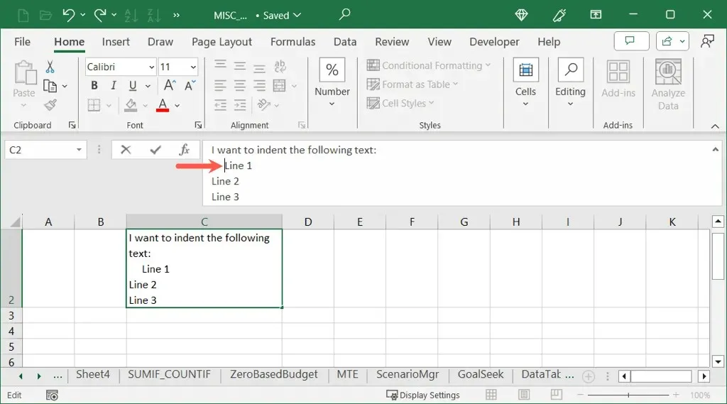 How To Indent Cells In Microsoft Excel