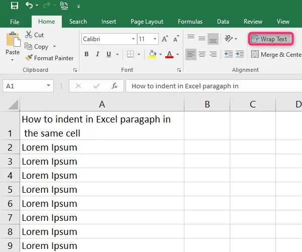 How To Indent Inside Excel Cell 5 Easy Ways Excel Wizard