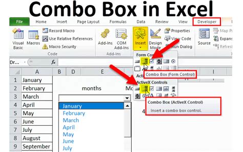 How To Insert A Combo Box In Excel