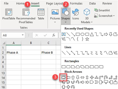 How To Insert A Shape In Excel Google Sheets Automate Excel