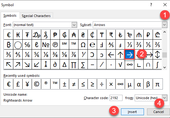 How To Insert An Arrow In Excel Bailey Warailut