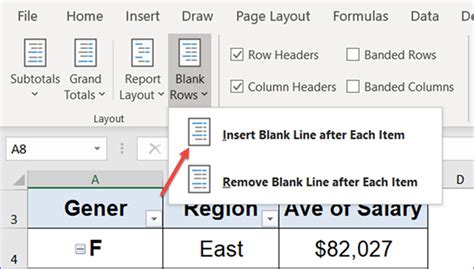 How To Insert Blank Line After Each Item Label Excelnotes