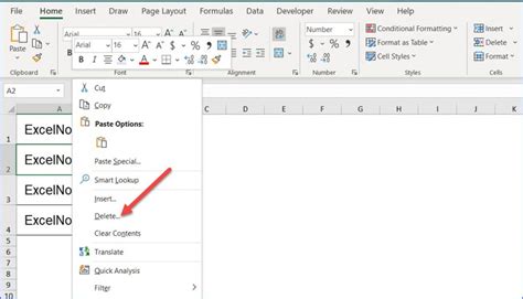 How To Insert Cells And Shift Cells Right Excelnotes