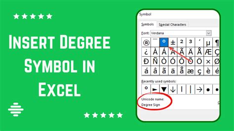 How To Insert Degree Symbol In Excel Formula Printable Online