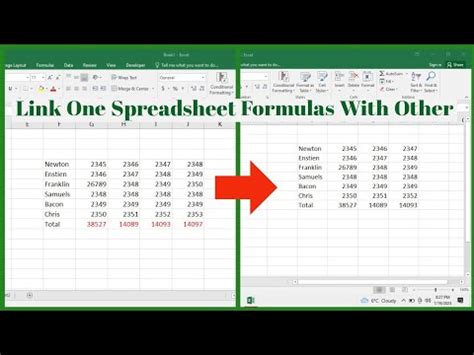 How To Link One Spreadsheet Formula To Other Spreadsheet In Ms Excel