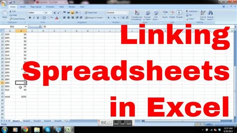 How To Link Spreadsheets In Excel Linking Data From Multiple Sheets