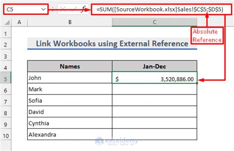 How To Link Two Workbooks In Excel 5 Methods Exceldemy