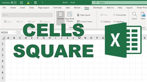 Make Cells Square In Excel