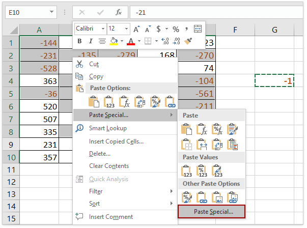 How To Make Numbers In A Pivot Table Negative Cabinets Matttroy