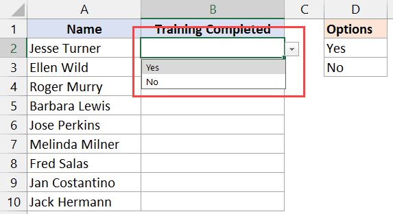 5 Ways Excel Yes No Drop Down