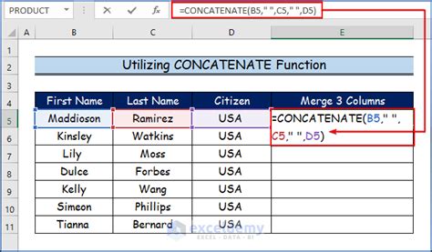 3 Ways To Merge Columns