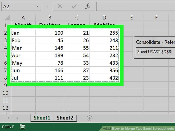 How To Merge Two Excel Spreadsheets With Pictures