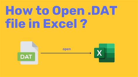 How To Open Dat File In Excel Youtube