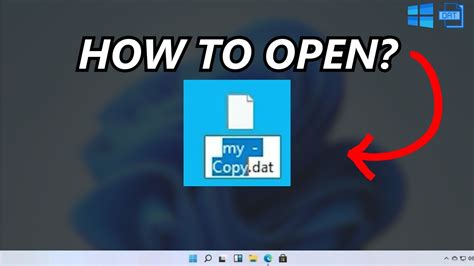 How To Open Dat File In Windows Youtube